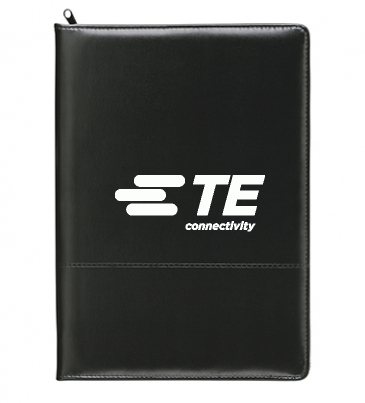 Script Zippered Padfolio