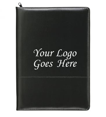 Script Zippered Padfolio