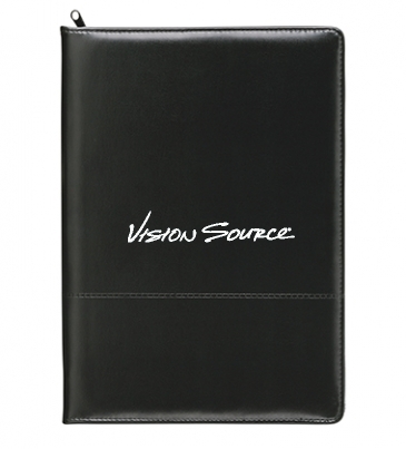 Script Zippered Padfolio