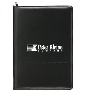 Script Zippered Padfolio