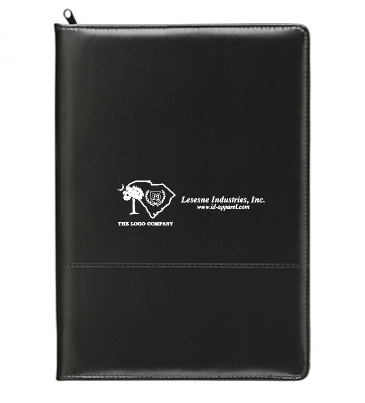 Script Zippered Padfolio