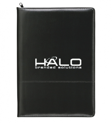 Script Zippered Padfolio