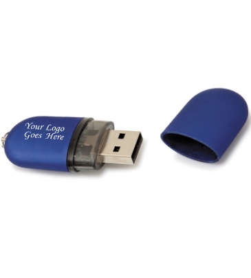1 GB Oval USB 2.0 Flash Drive