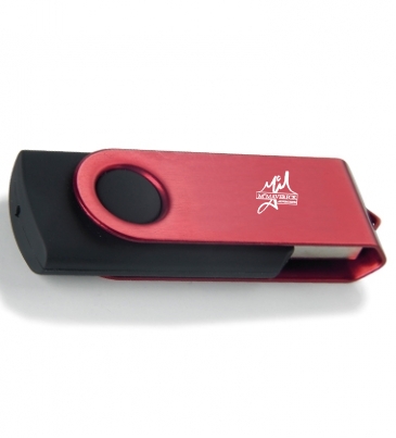 4 GB Color Accent Folding USB 2.0 Flash Drive