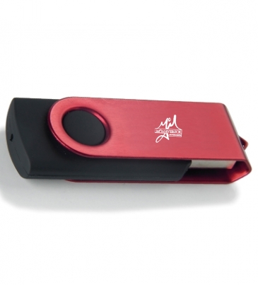 8 GB Color Accent Folding USB 2.0 Flash Drive