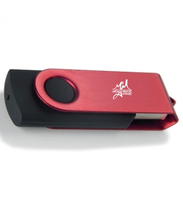 16 GB Color Accent Folding USB 2.0 Flash Drive