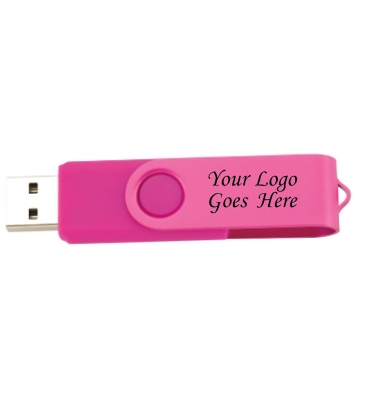 1 GB Two Tone Folding USB 2.0 Flash Drive