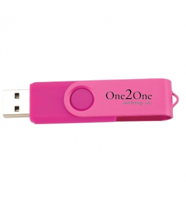 1 GB Two Tone Folding USB 2.0 Flash Drive