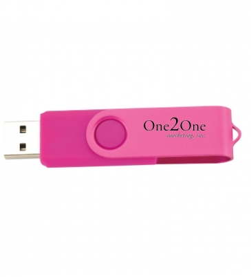 2 GB Two Tone Folding USB 2.0 Flash Drive
