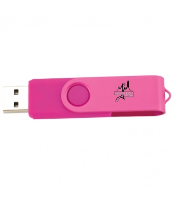 2 GB Two Tone Folding USB 2.0 Flash Drive