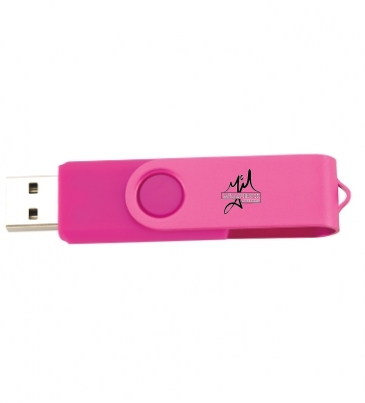 4 GB Two Tone Folding USB 2.0 Flash Drive
