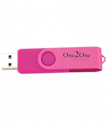 8 GB Two Tone Folding USB 2.0 Flash Drive
