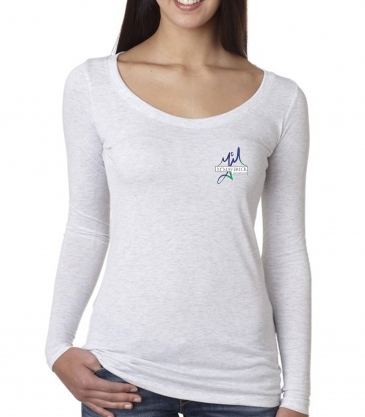 Next Level Apparel Ladies' Triblend Long-Sleeve Scoop