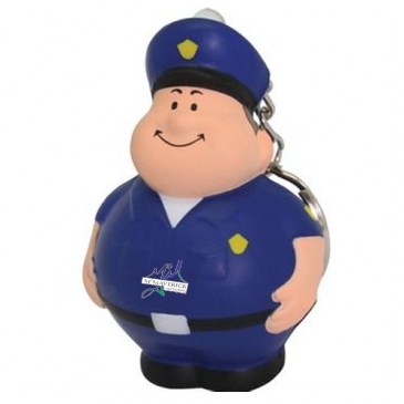 Policeman Bert Stress Reliever Keychain