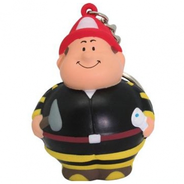 Fireman Bert Stress Reliever Keychain