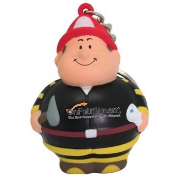 Fireman Bert Stress Reliever Keychain