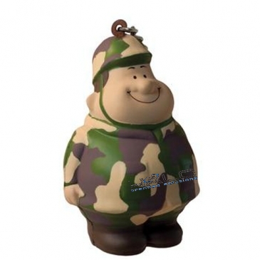 Army Bert Stress Reliever Keychain