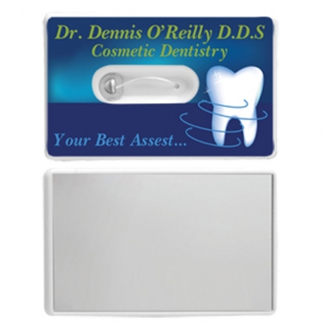 Credit Card Dental Floss w/Mirror
