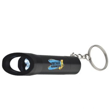 Aluminum LED Flashlight With Bottle Opener
