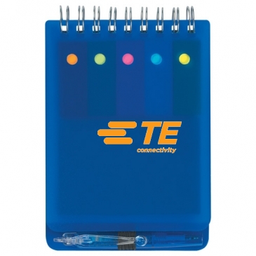 Spiral Jotter With Sticky Notes, Flags & Pen