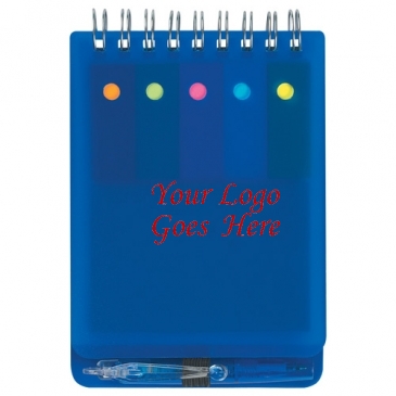 Spiral Jotter With Sticky Notes, Flags & Pen