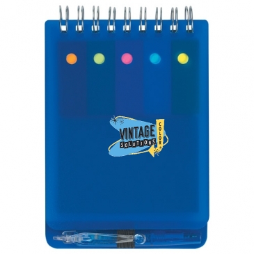 Spiral Jotter With Sticky Notes, Flags & Pen