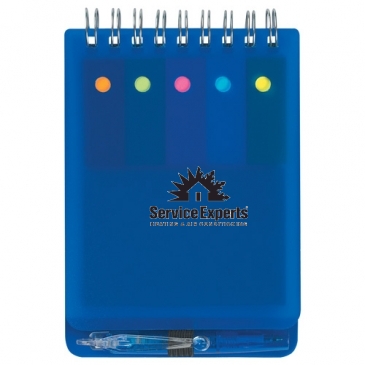 Spiral Jotter With Sticky Notes, Flags & Pen