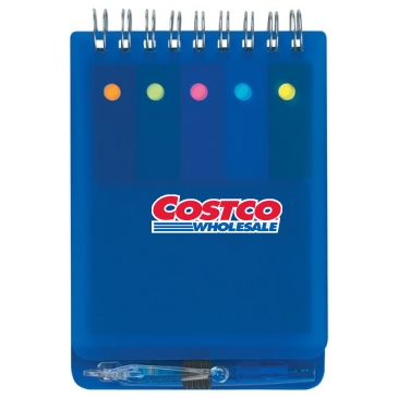 Spiral Jotter With Sticky Notes, Flags & Pen