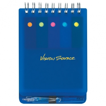 Spiral Jotter With Sticky Notes, Flags & Pen