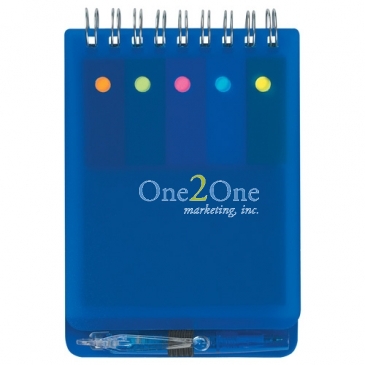 Spiral Jotter With Sticky Notes, Flags & Pen