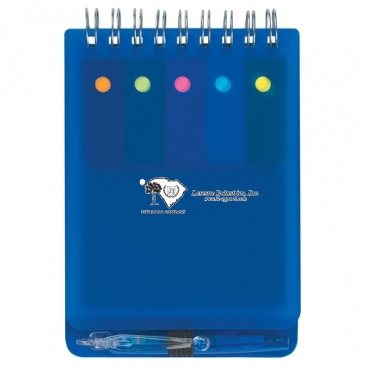Spiral Jotter With Sticky Notes, Flags & Pen