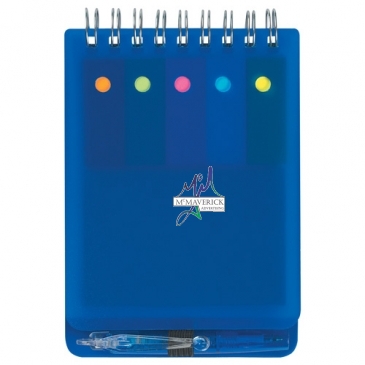 Spiral Jotter With Sticky Notes, Flags & Pen