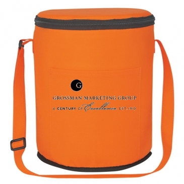 Non-Woven Round Cooler Bag_Silkscreen
