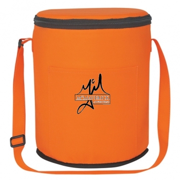 Non-Woven Round Cooler Bag_Silkscreen