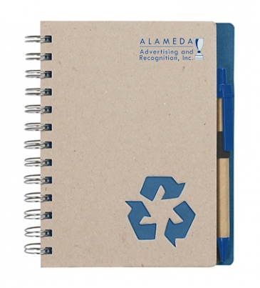 Eco-Inspired Spiral Notebook & Pen