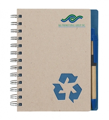 Eco-Inspired Spiral Notebook & Pen