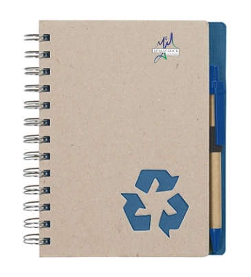 Eco-Inspired Spiral Notebook & Pen