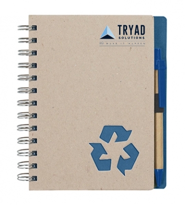 Eco-Inspired Spiral Notebook & Pen