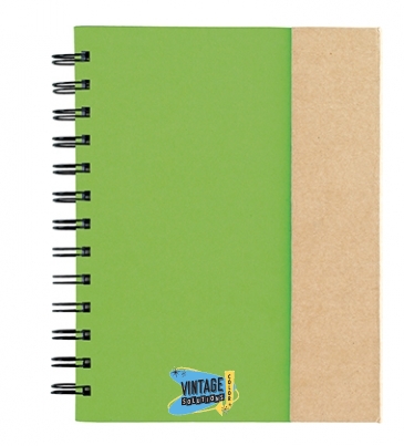 Spiral Notebook With Sticky Notes And Flags