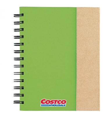 Spiral Notebook With Sticky Notes And Flags