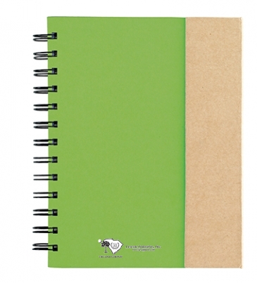 Spiral Notebook With Sticky Notes And Flags