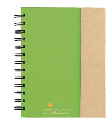 Spiral Notebook With Sticky Notes And Flags