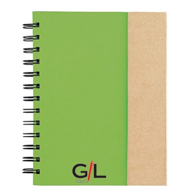 Spiral Notebook With Sticky Notes And Flags