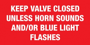 Horn or Blue Light Decal W/ Premask (8 X 5)