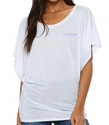 Bella + Canvas Ladies' Flowy Draped Sleeve Dolman T-Shirt