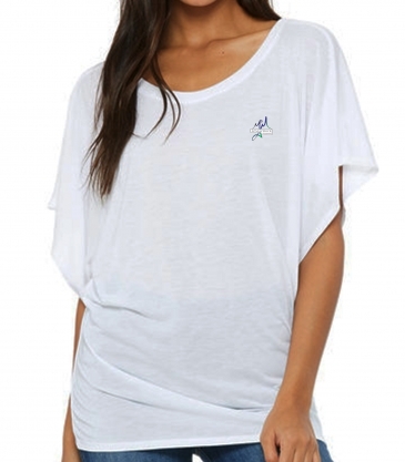 Bella + Canvas Ladies' Flowy Draped Sleeve Dolman T-Shirt