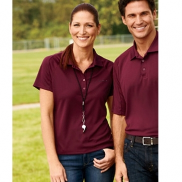 Ladies' 3.8 oz. Polytech Mesh Insert Polo