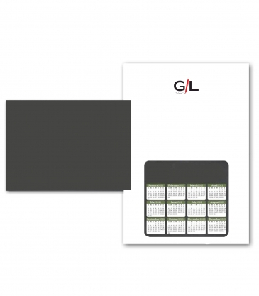 Greeting Card with Magnetic Calendar