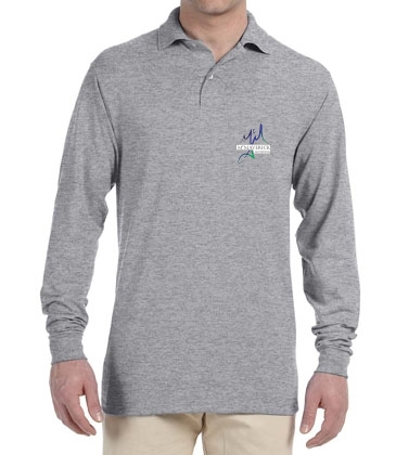 Adult SpotShield™ Long-Sleeve Jersey Polo