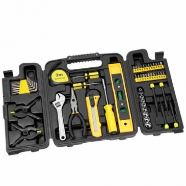 Tool Set with Tri-Fold Carrying Case